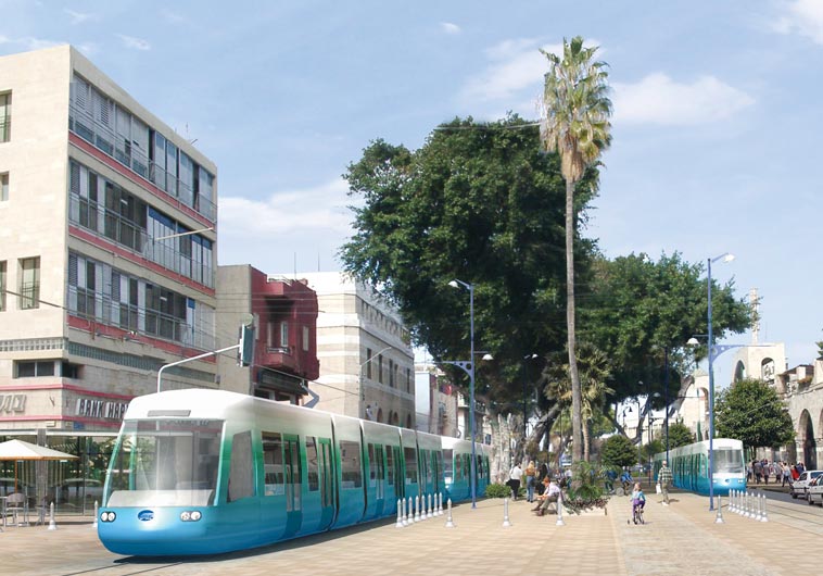 Light rail in Tel Aviv