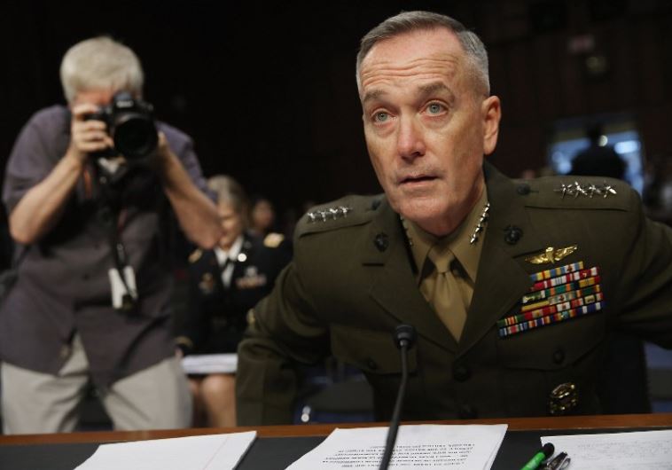 Commandant of the US Marine Corps General Joseph Dunford Jr., the chairman of the US Joint Chiefs of Staff