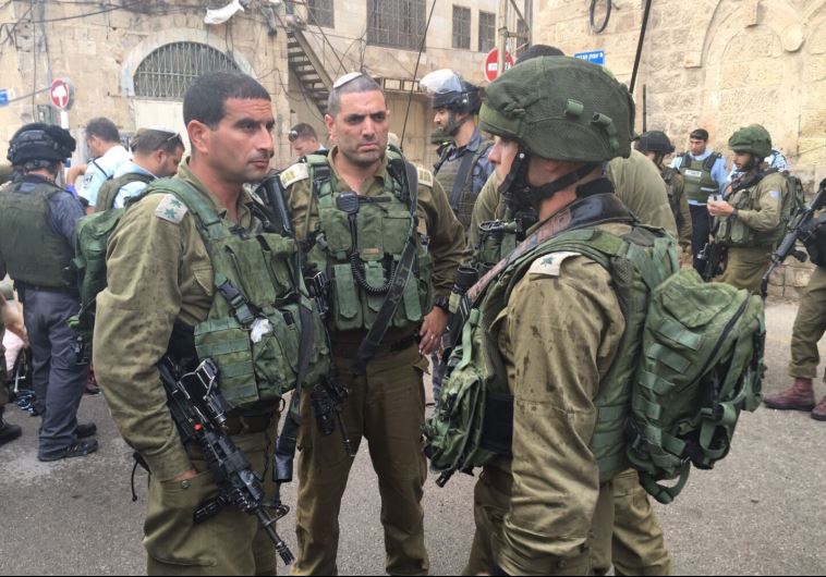 Scene of stabbing attack in Hebron