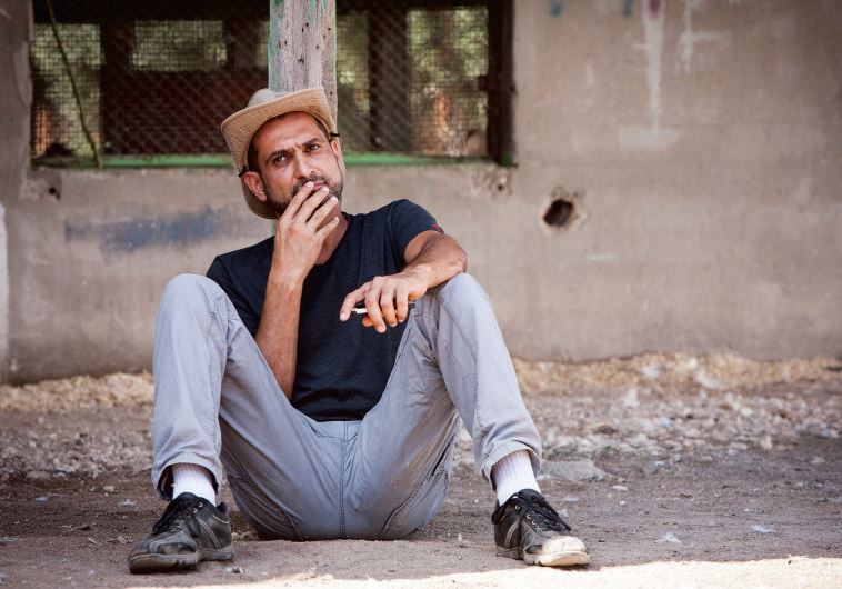 Yuval Delshad, on set in the dusty village where he grew up