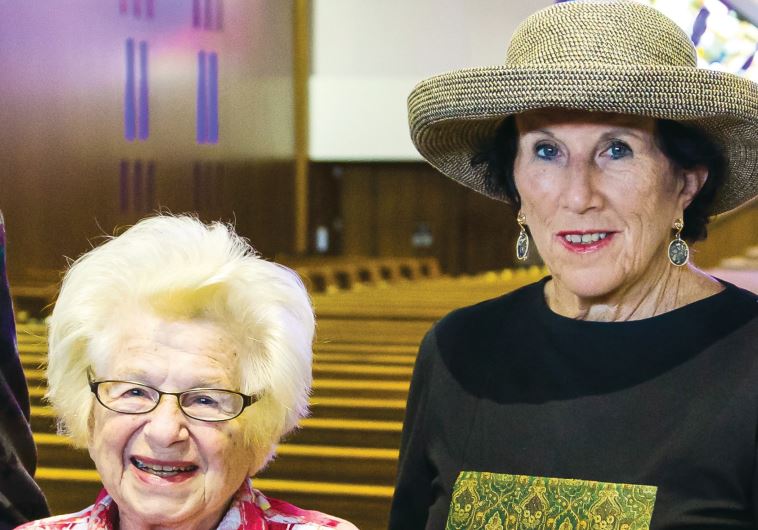The author with the famous Dr. Ruth, in Detroit
