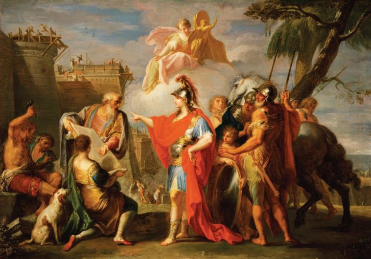 Alexander the great founding the city of Alexandria