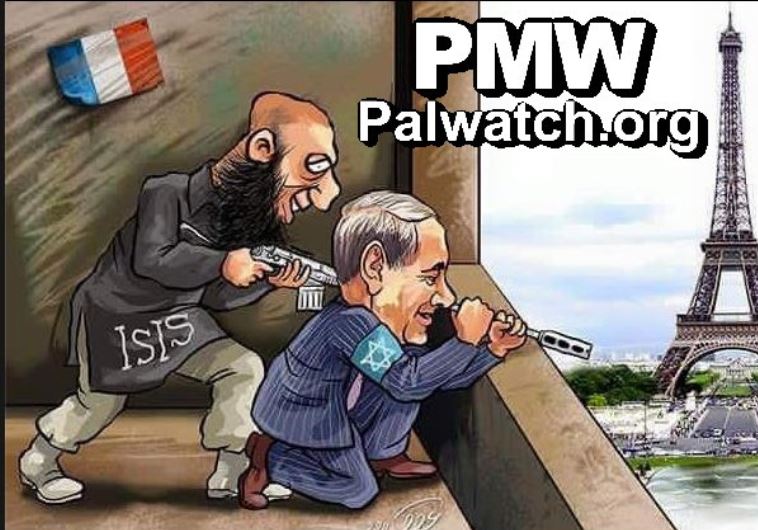 Cartoon from official Facebook page of the Fatah Movement, Nov. 16, 2015