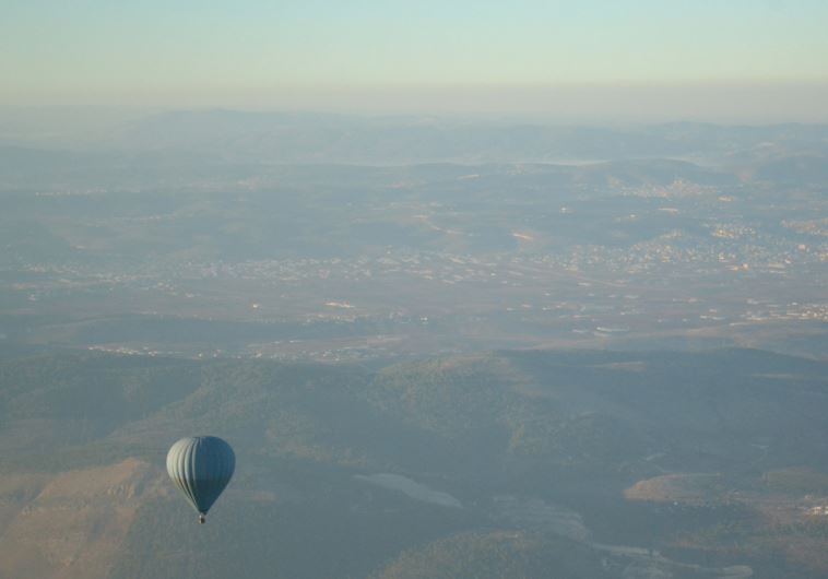 A hot air balloon ride over Israel’s North