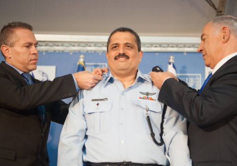 Public Security Minister Gilad Erdan and Prime Minister Benjamin Netanyahu officialy appoint Roni Alsheich as Israel's new police chief