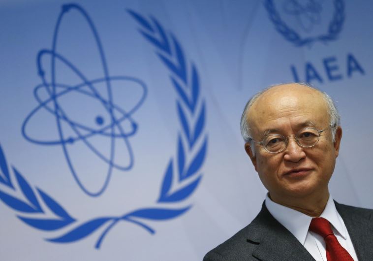International Atomic Energy Agency (IAEA) Director General Yukiya Amano addresses a news conference after a board of governors meeting at IAEA headquarters in Vienna, which dealt with the Iran nuclear deal, November 26