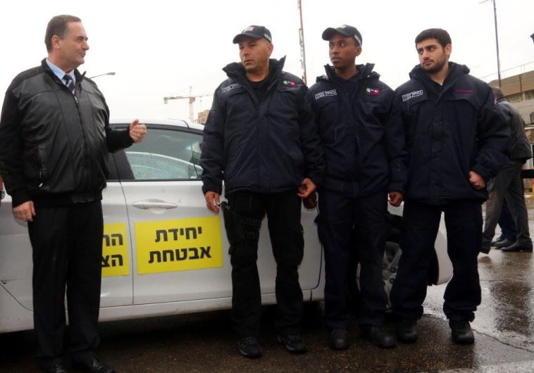 Transportation Minister Israel Katz launches a civilian security unit in Jerusalem