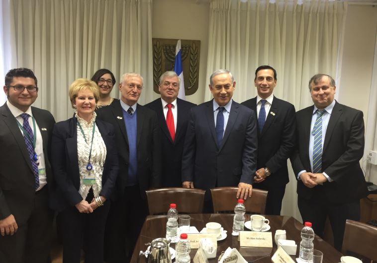 Prime Minister Benjamin Netanyahu meets with Limmud FSU leadership