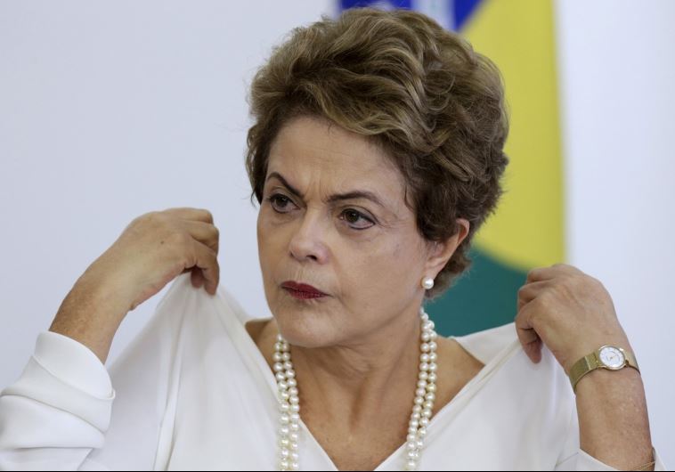 Brazil's President Dilma Rousseff attends a ceremony for regulating the Green Free Trade Zone in some cities of the Amazon, at Planalto Palace in Brasilia