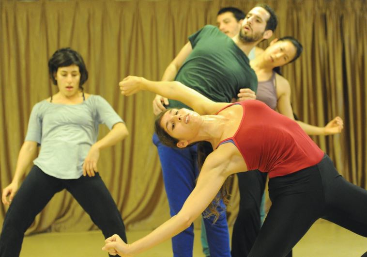 FOUR LOCAL dancers perform together with Japanese dancer Ema Yuasa in Idan Sharabi’s ‘Interviews/Makom.’
