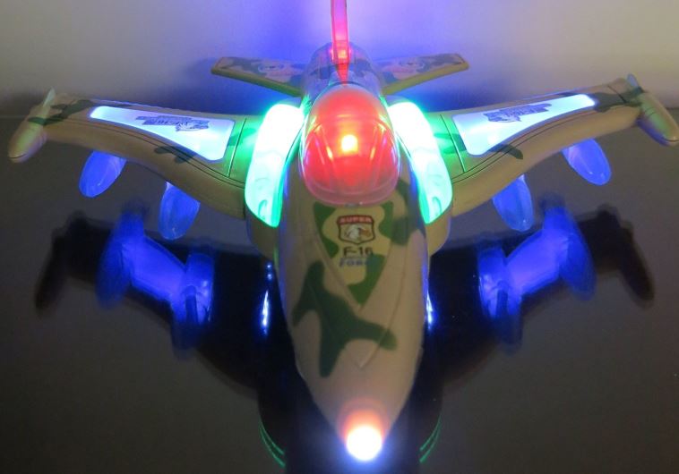 Electric F16 military fighter jet aircraft airplane toy