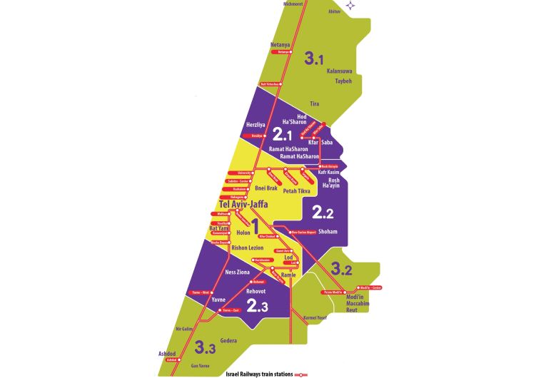 Israel Railways train stations