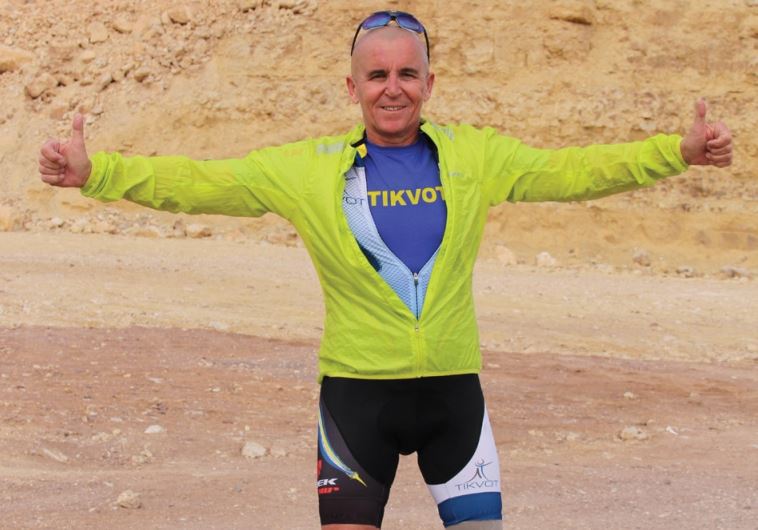 Michael Kazanelson recently participated in the Tiberias Triathalon
