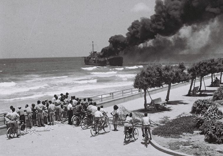 The shelling of the Altalena