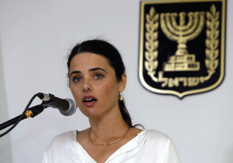 Justice Minister Ayelet Shaked