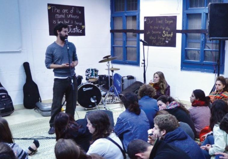LECTURERS AND participants commemorate the life of Martin Luther King at the BINA Center for Jewish Identity and Hebrew Culture in Tel Aviv on Sunday.