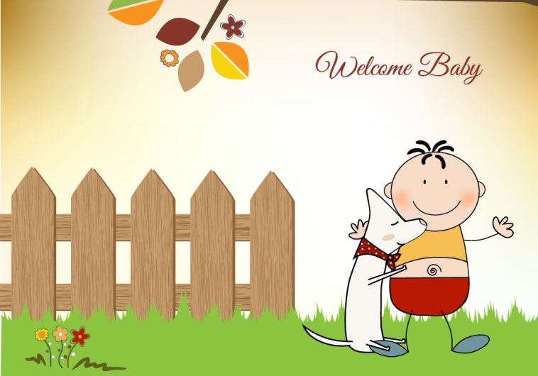 Baby greeting card