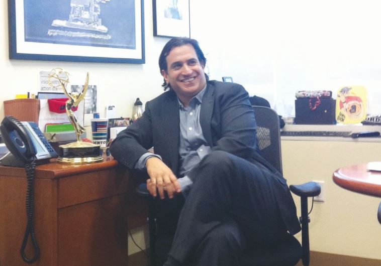 BENTO BOX Animation CEO Scott Greenberg relaxes at his Burbank, California, office