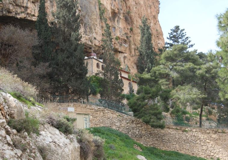 The first monastery built in the Holy Land at the Prat Stream in the Judean Desert