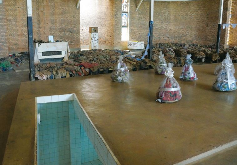 The clothes of tens of thousands of the massacred Rwandans are preserved as testimony