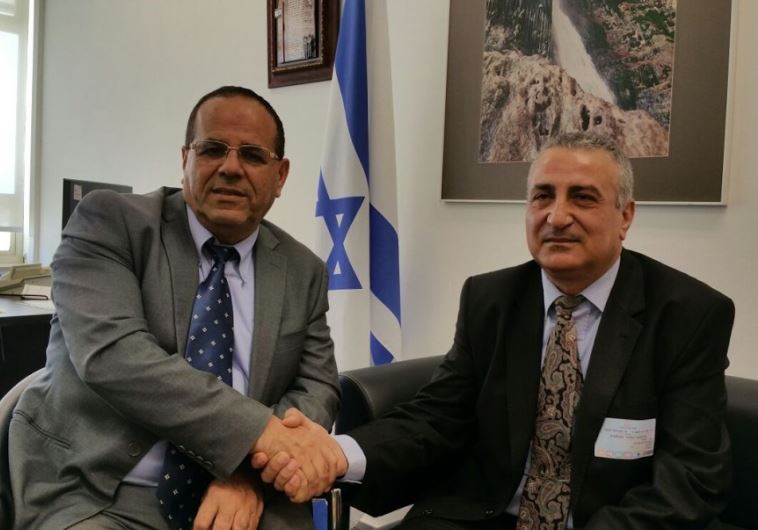 Deputy Regional Cooperation Minister Ayoub Kara with Syrian opposition leader Dr. Kamal Al-Labwani