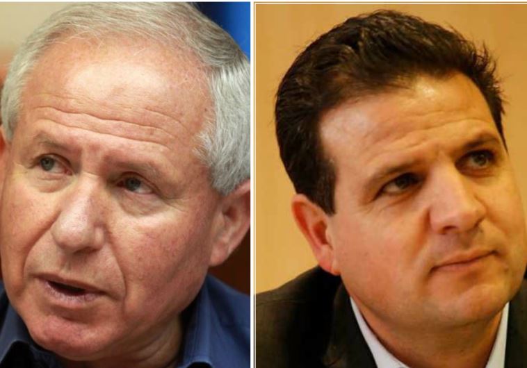 Joint List MK Ayman Odeh and Likud MK Avi Dichter.