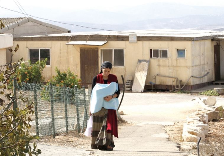 The isolated Jewish settlement of Har Bracha, near Nablus in the West bank