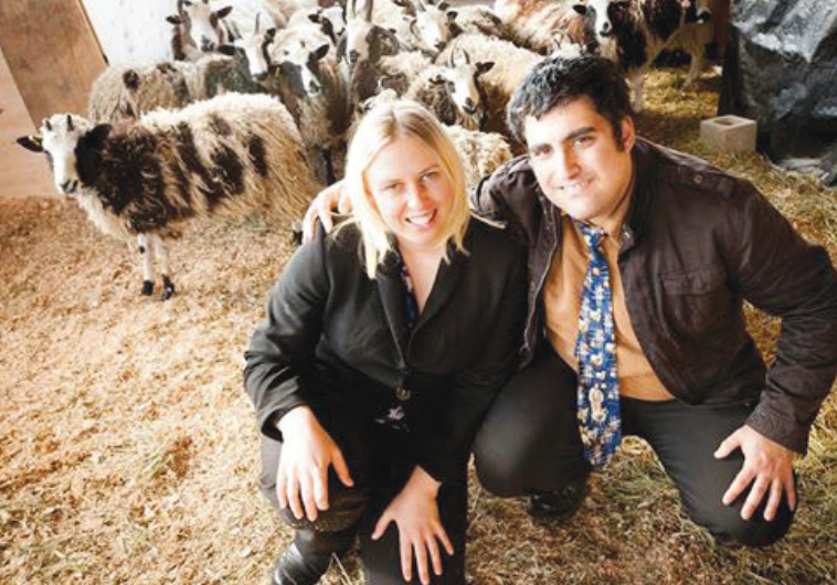 GIL AND Jenna Lewinsky and their biblical sheep.