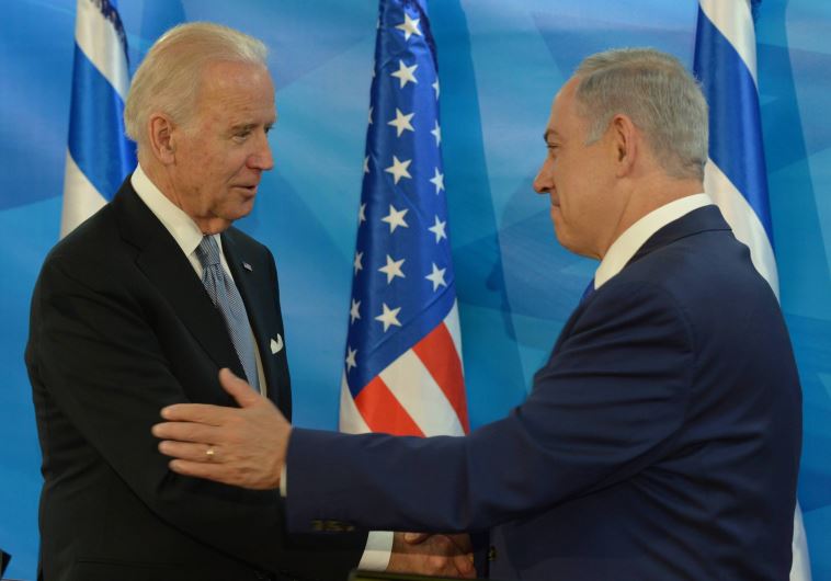 US Vice President Joe Biden meets Prime Minister Benjamin Netanyahu, March 8, 2016