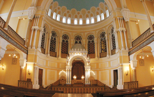 THE INTERIOR of the Grand Choral Synagogue of St. Petersburg, Russia, is seen.