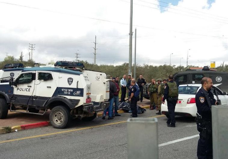 Scene of stabbing attack in Ariel
