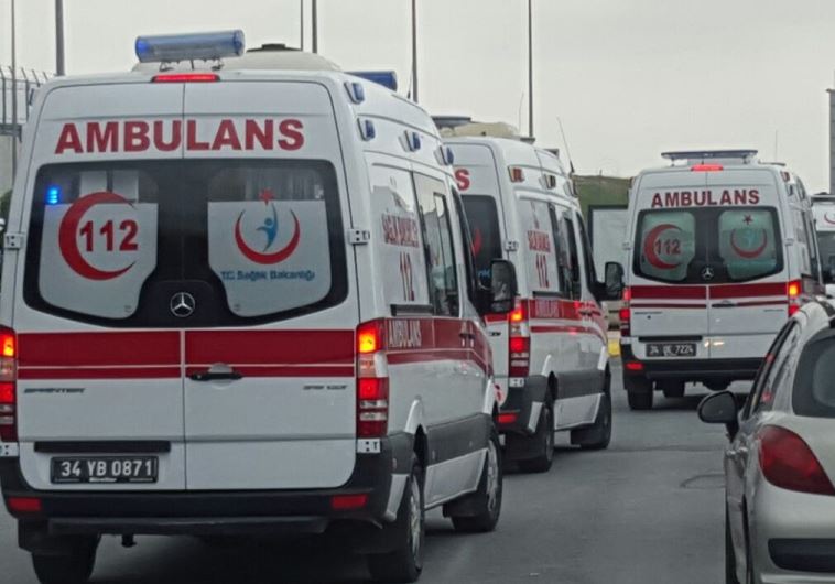 Red Crescent ambulances in Turkey