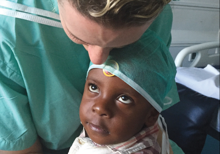 SALUM ABDUL SALUMU, three, shows signs of recovery two days after his surgical procedure.