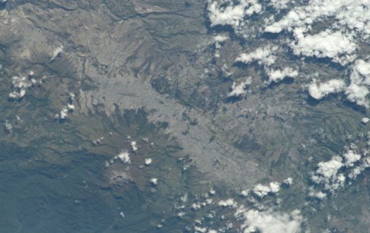 Astronaut Photo of Quito, Ecuador taken from the International Space Station (ISS) during Expedition 28 on September 5, 2011.