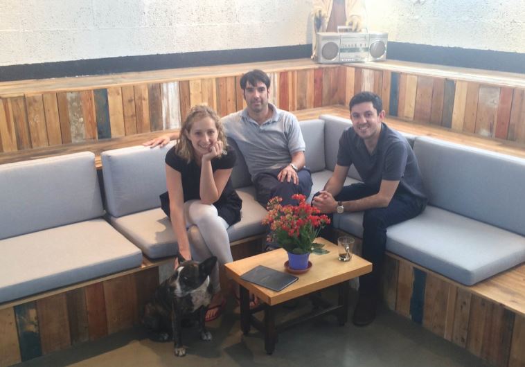 Homerun group employees (from left) Masha Lang, Daniel Gradus, Dan Smith are seen at the company’s office