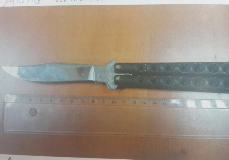 The knife found on a 16-year-old teen on his way to carry out a stabbing attack on police