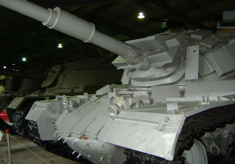 Ex-Israeli ERA-armored M48 tank. Tank was captured during the Battle of Sultan Yacoub.