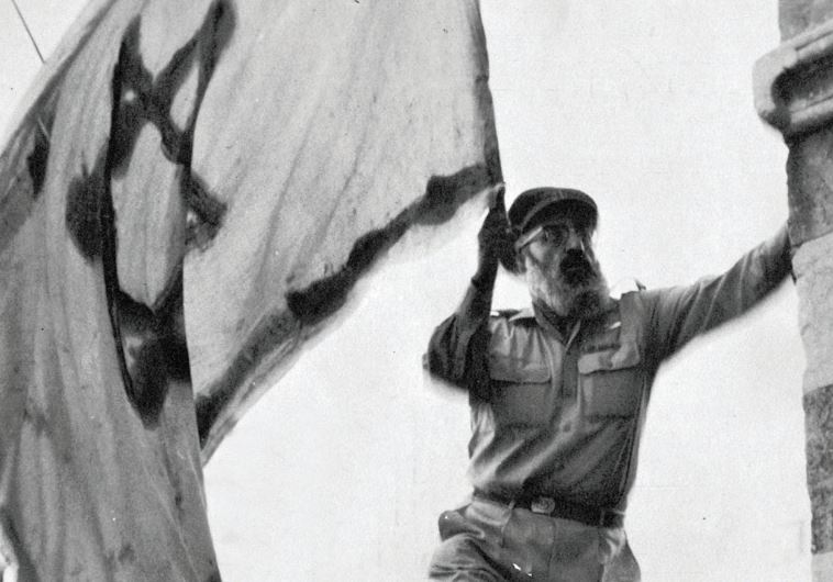 Almost singlehanded liberation: IDF chief rabbi Shlomo Goren waves the flag in Hebron