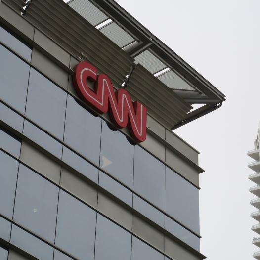 The CNN building (L) in Dubai Media City Park March 17, 2016.