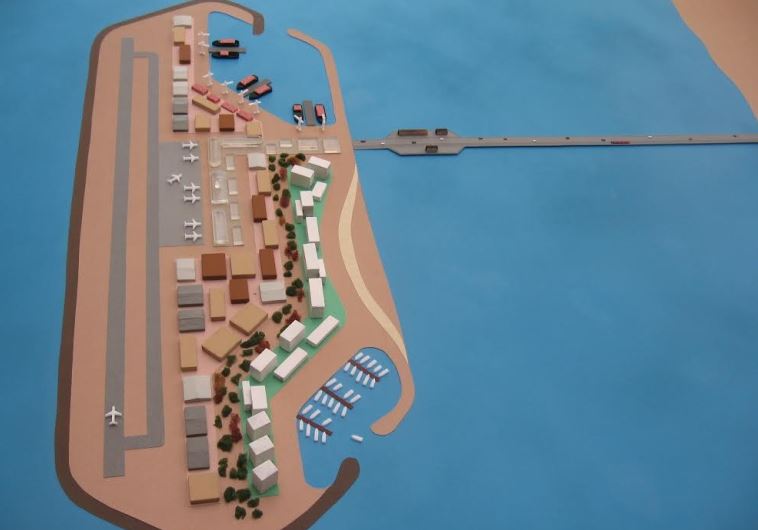 Gaza island model as presented on June 20, 2016