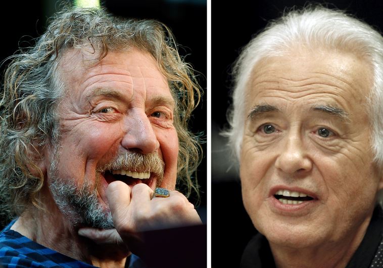 Lead singer Robert Plant (L) and guitarist Jimmy Page of British rock band Led Zeppelin are seen October 9, 2012 and July 21, 2015 in New York and Toronto in this combination file photo.