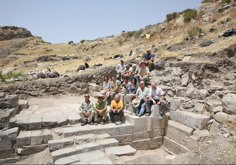 The Roman gate excavated by University of Haifa