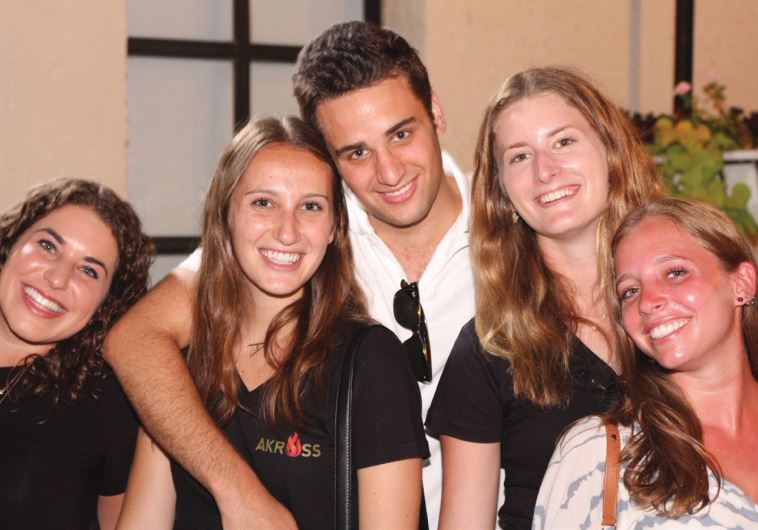 Loving the nightlife at the Akross launch party in Tel Aviv