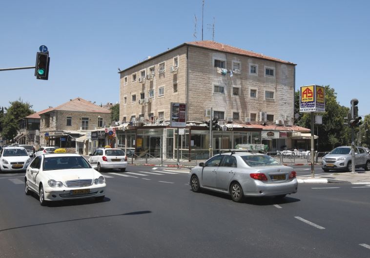 Emek Refaim Street today, where it intersects with Rachel Imenu Street