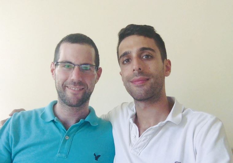 YOCHAI WERMAN (left) and his partner, Yotam Hacohen, will hold a symbolic wedding during today’s Gay Pride Parade.