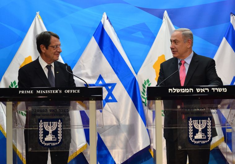 Prime Minister Benjamin Netanyahu meets with Cypriot President Nicos Anastasiades in Jerusalem