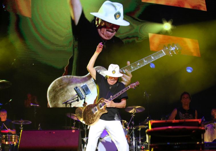 Santana performs to 50,000 in Tel Aviv