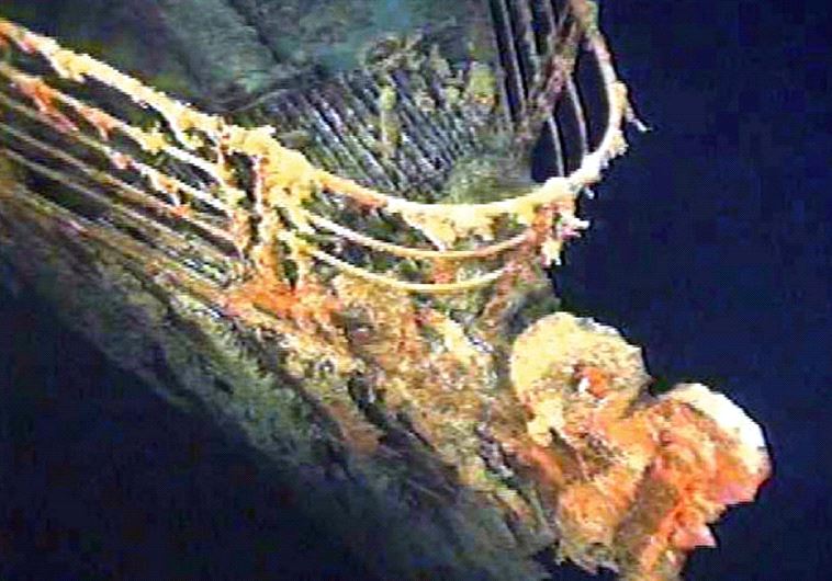 The port bow railing of the Titanic