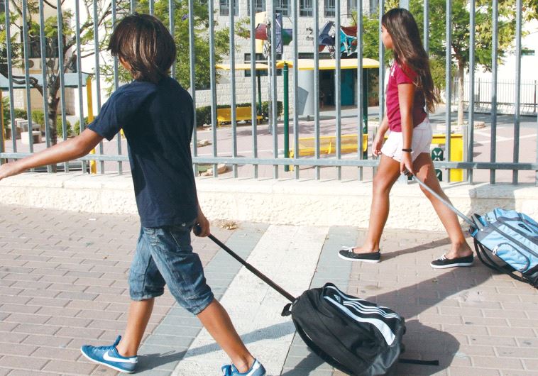 Children walking to school