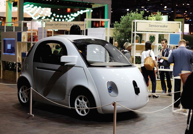 A SELF-DRIVING car by Google is displayed at the Viva Technology event in Paris, France, in June.